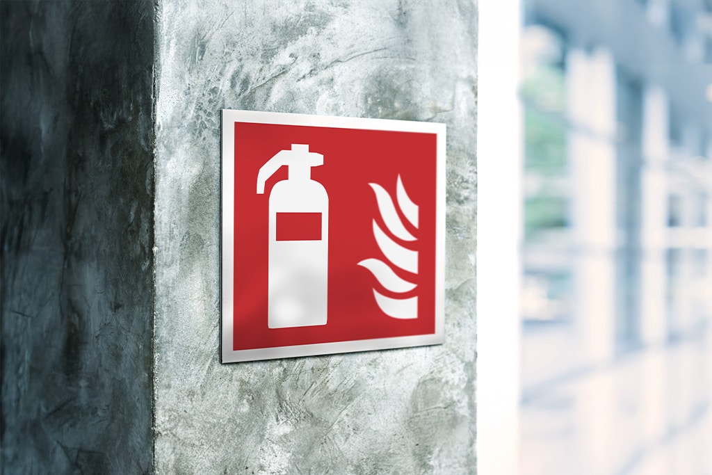 Brandschutzschild in Frankfurt